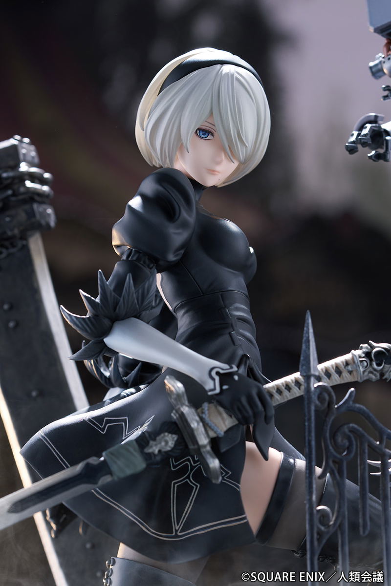 NieR:Automata Ver1.1a 1/7 Scale Pre-Painted Figure: 2B (YoRHa No. 2 Type B) -Search- image 12