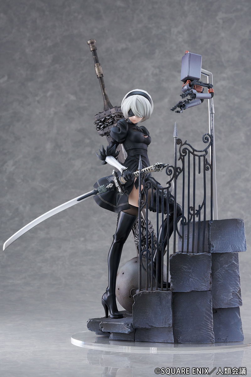 NieR:Automata Ver1.1a 1/7 Scale Pre-Painted Figure: 2B (YoRHa No. 2 Type B) -Search- image 3