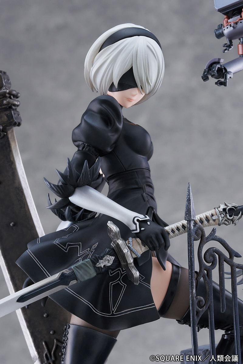NieR:Automata Ver1.1a 1/7 Scale Pre-Painted Figure: 2B (YoRHa No. 2 Type B) -Search- image 5