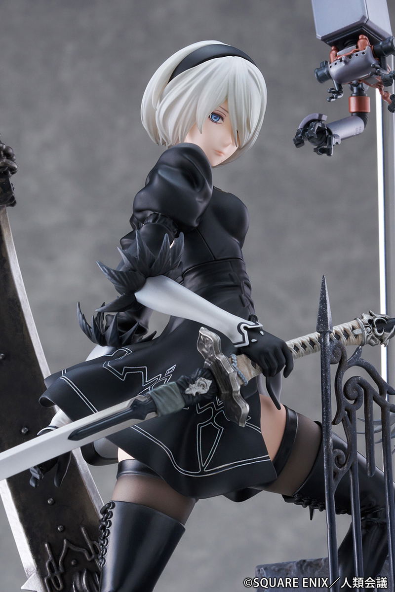 NieR:Automata Ver1.1a 1/7 Scale Pre-Painted Figure: 2B (YoRHa No. 2 Type B) -Search- image 7