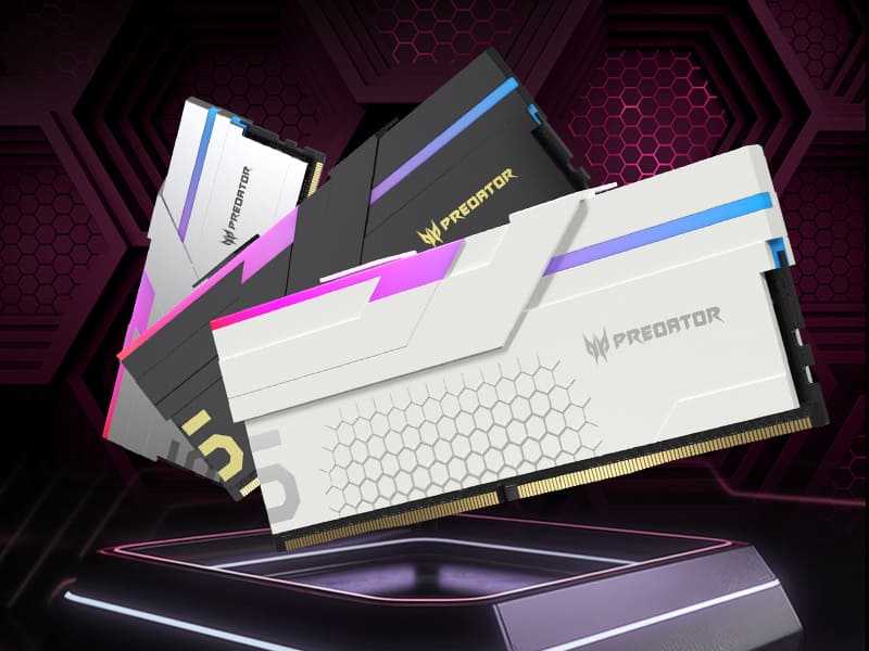 新品　Predator Hermes DDR5 RGB 32GB CL28 Acer Predator HERMES (DDR5 6400Mhz 1R*8 CL32-39-39-102 32GB) for