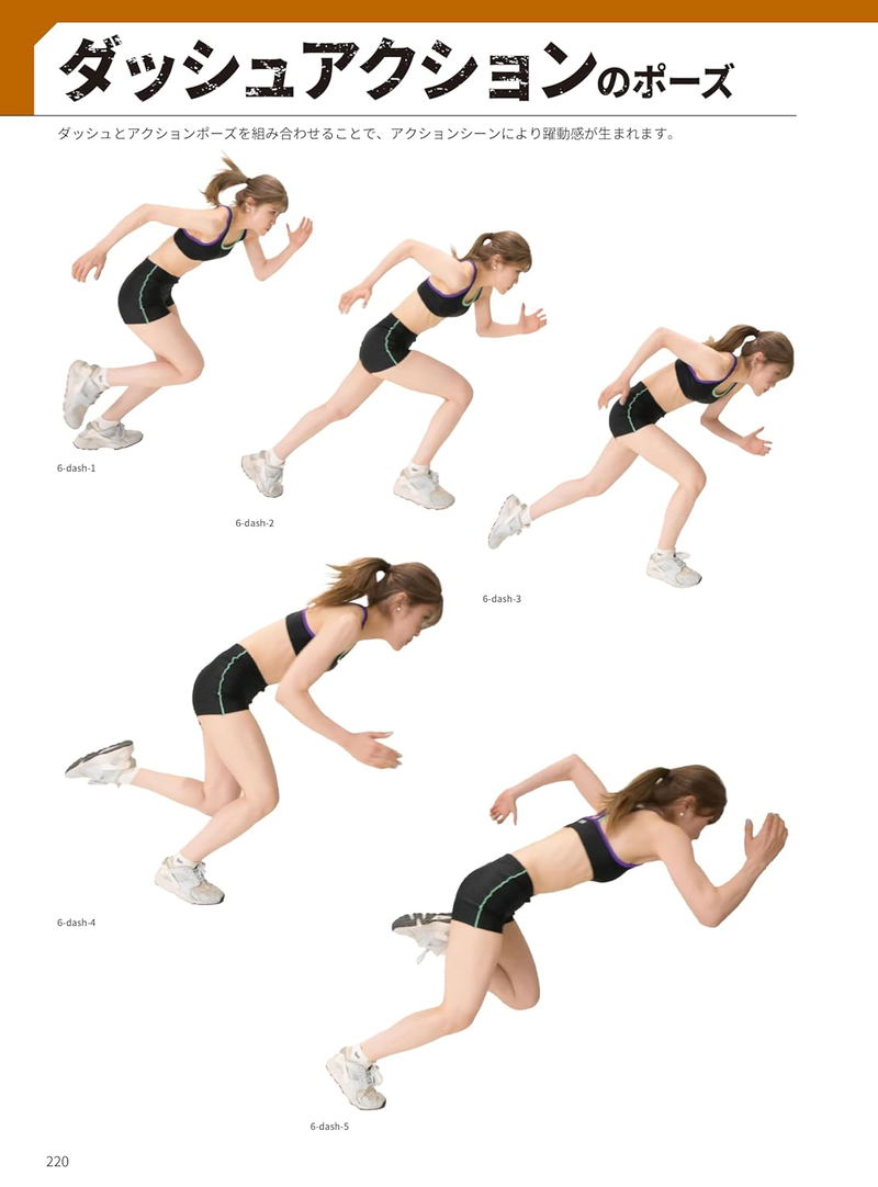 Encyclopedia Of Action Poses: 5000 Attractive Poses That Action Manga Artists Wanted image 9
