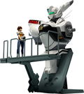 Mobile Police Patlabor PLAMAX MF-75 1/20 Scale Plastic Model Kit: Minimum Factory Machine Bust Collection Izumi Noa with Alphonse (Re-run) thumbnail 1