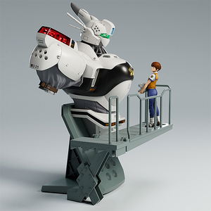 Mobile Police Patlabor PLAMAX MF-75 1/20 Scale Plastic Model Kit: Minimum Factory Machine Bust Collection Izumi Noa with Alphonse (Re-run)_