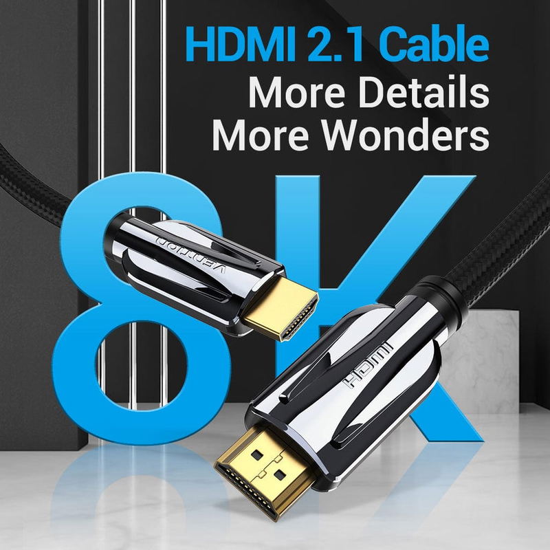 Vention HDMI Cable Metal 2m (Black) image 2