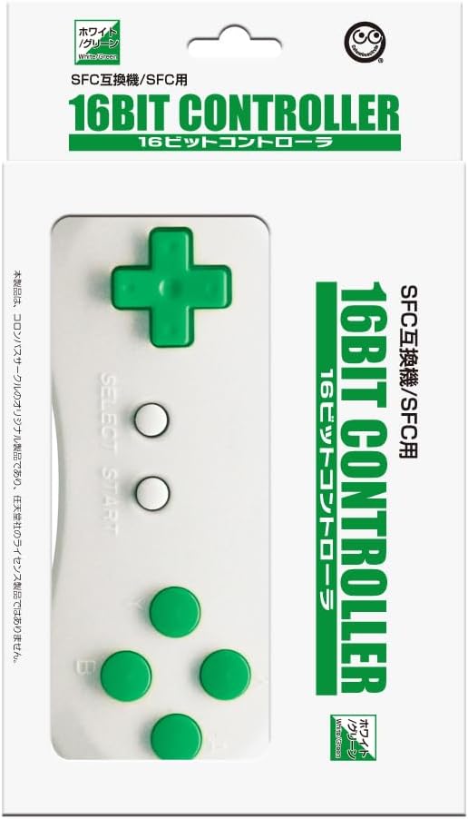 16Bit Controller for Super Famicom (White x Green) for Super Famicom / SNES