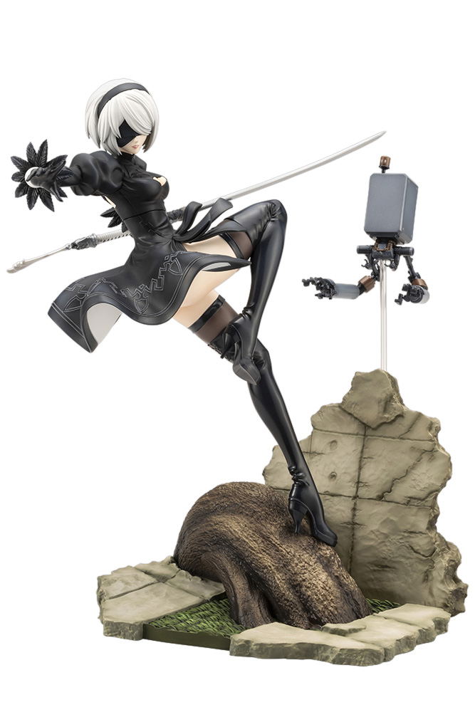 ARTFX J NieR:Automata Ver1.1a 1/8 Scale Pre-Painted Figure: 2B image 1