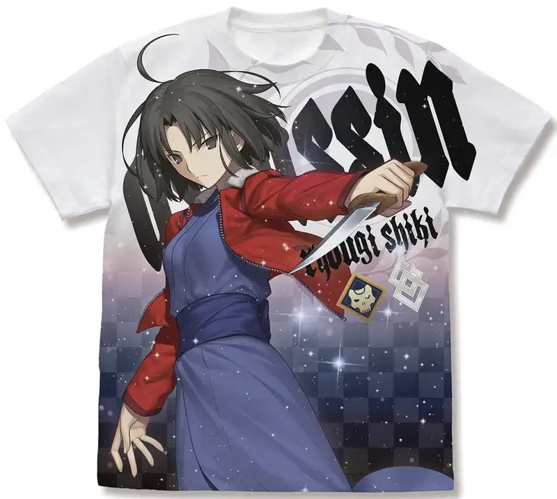 Fate/Grand Order - Assassin/Ryougi Shiki Full Graphic T-shirt (White | Size S) image 1