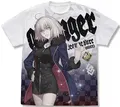 Fate/Grand Order - Avenger/Jeanne d'Arc (Alter) Wicked Dragon Witch Ver. Shinjuku 1999 Full Graphic T-shirt (White | Size S) thumbnail 1