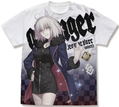 Fate/Grand Order - Avenger/Jeanne d'Arc (Alter) Wicked Dragon Witch Ver. Shinjuku 1999 Full Graphic T-shirt (White | Size XL) thumbnail 1
