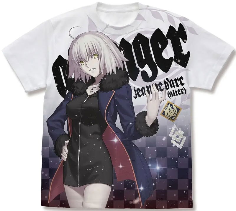 Fate/Grand Order - Avenger/Jeanne d'Arc (Alter) Wicked Dragon Witch Ver. Shinjuku 1999 Full Graphic T-shirt (White | Size XL) image 1