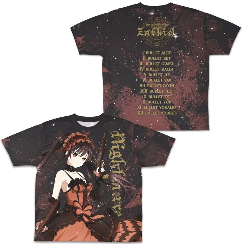 Date A Live V - (Nightmare) Tokisaki Kurumi Double-sided Full Graphic T-shirt (Size M) image 1