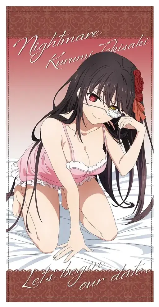 Date A Live V - Tokisaki Kurumi 120cm Big Towel Lingerie Ver. image 1