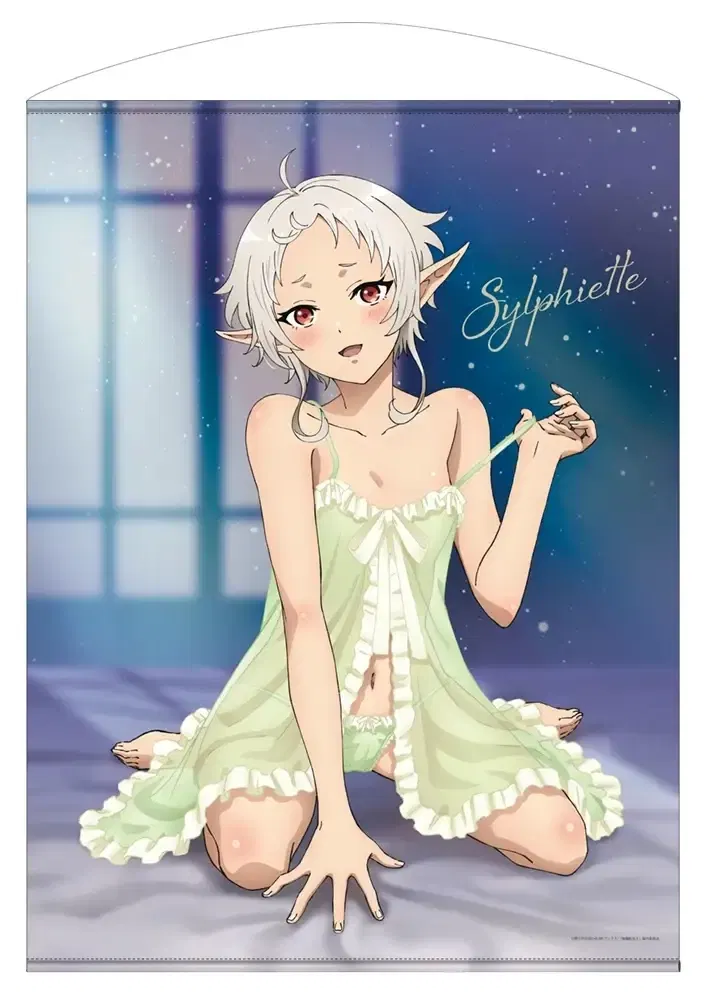 Mushoku Tensei: Jobless Reincarnation Season 2 - Original Illustration Of Sylphiette 100cm Tapestry Baby Doll Version image 1