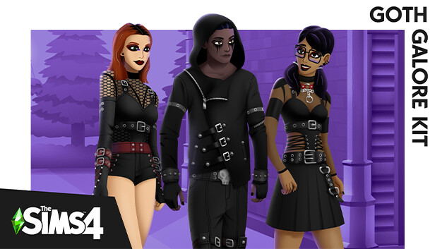 The Sims 4: Goth Galore Kit (DLC) DLC Electronic Arts digital — Import Game Deal