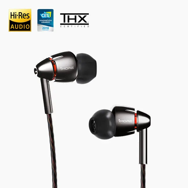 1MORE P40 Quad Driver In-Ear Headphones (Black) image 3