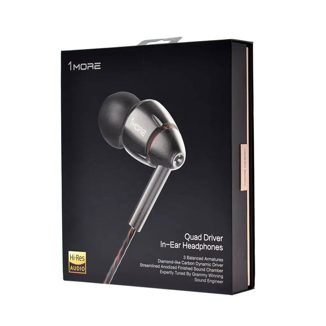 1MORE P40 Quad Driver In-Ear Headphones (Black) image 6