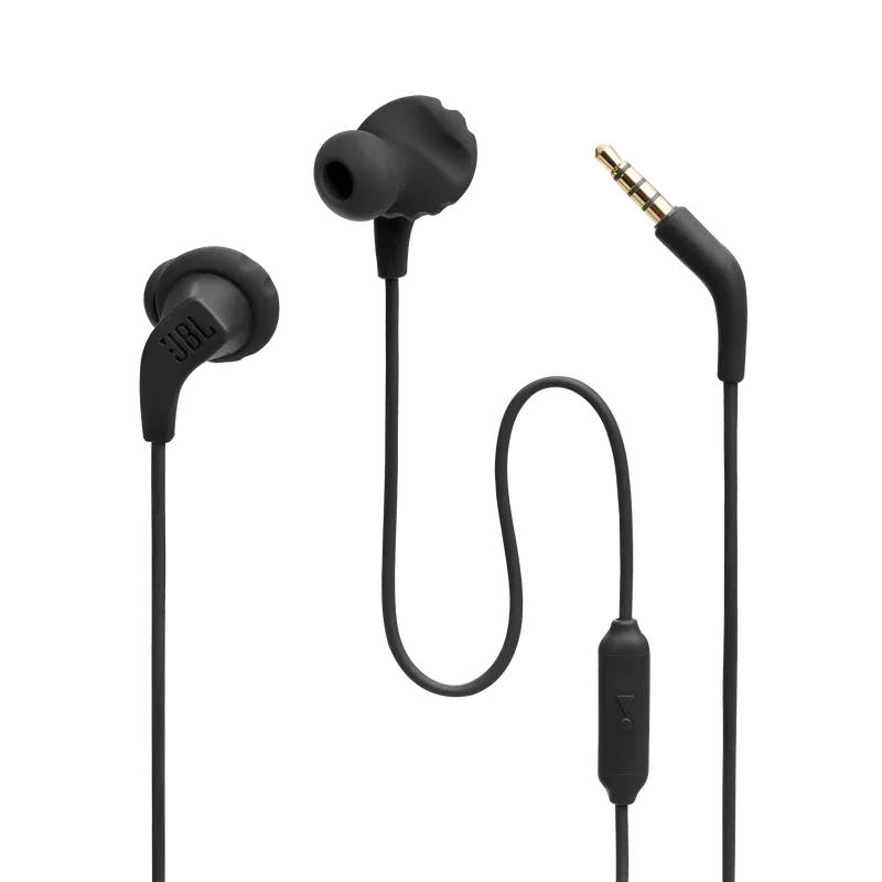 JBL Endurance Run 2 Wired In-Ear Sport Headphones (Black) image 1