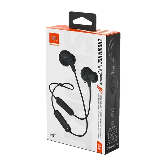 JBL Endurance Run 2 Wireless In-Ear Sport Headphones (Black) image 6