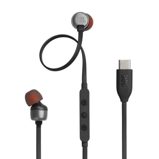 JBL Tune 310C USB-C Wired Hi-Res In-Ear Headphones (Black) image 1