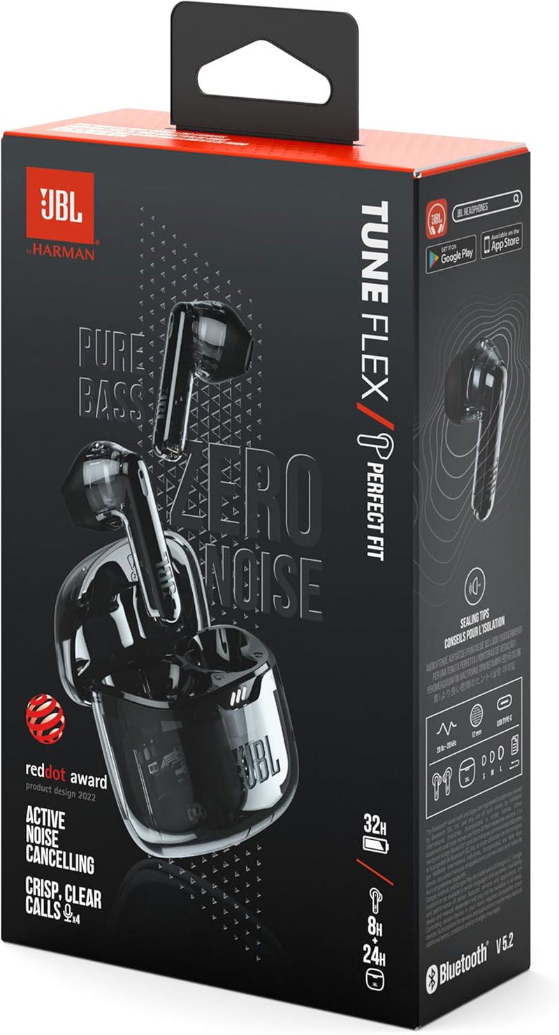 JBL Tune Flex Ghost Edition TWS ANC Earbuds (Black) image 7