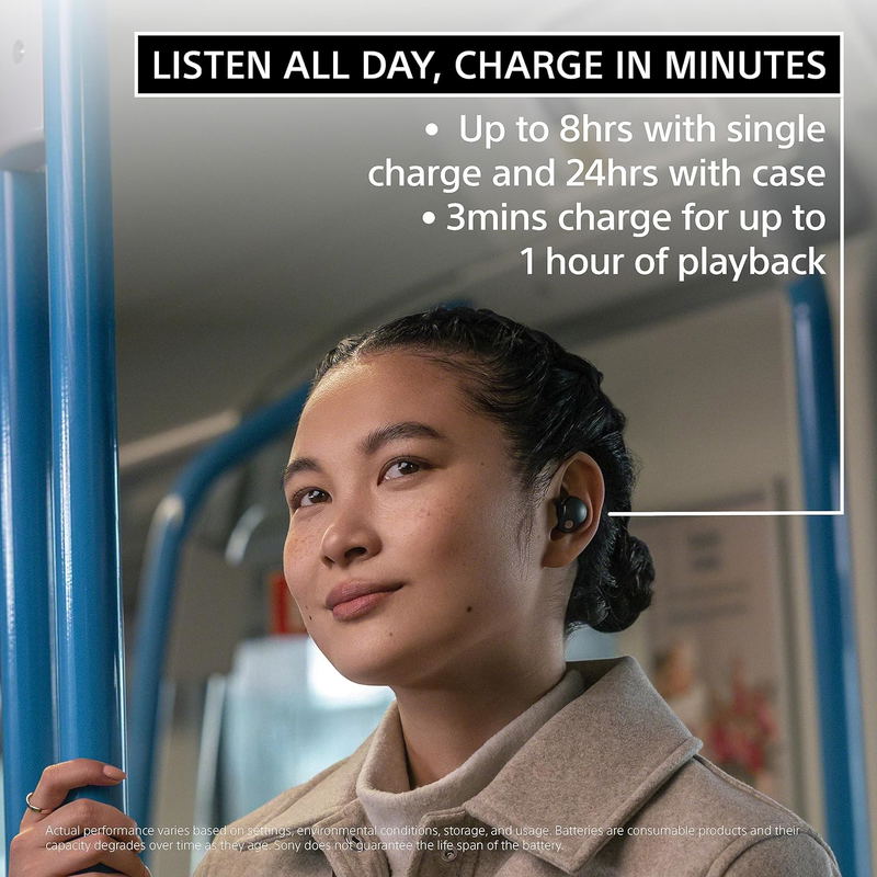 Sony WF-1000XM5 Wireless Noise Cancelling Headphones (Black) image 8