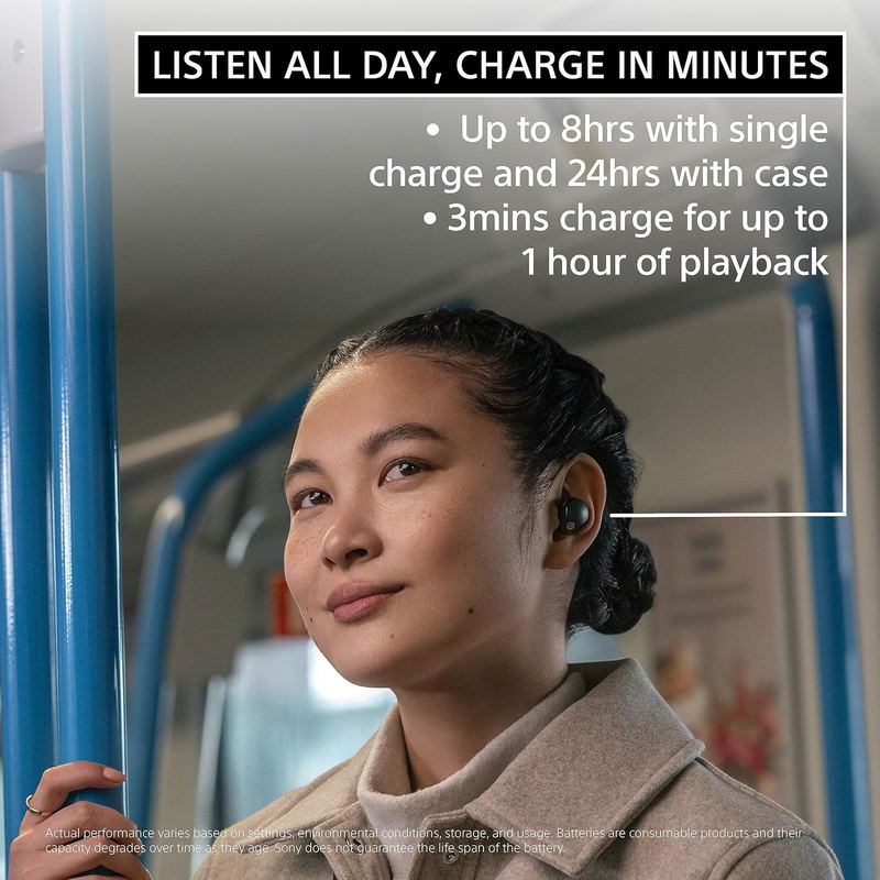 Sony WF-1000XM5 Wireless Noise Cancelling Headphones (Silver) image 8