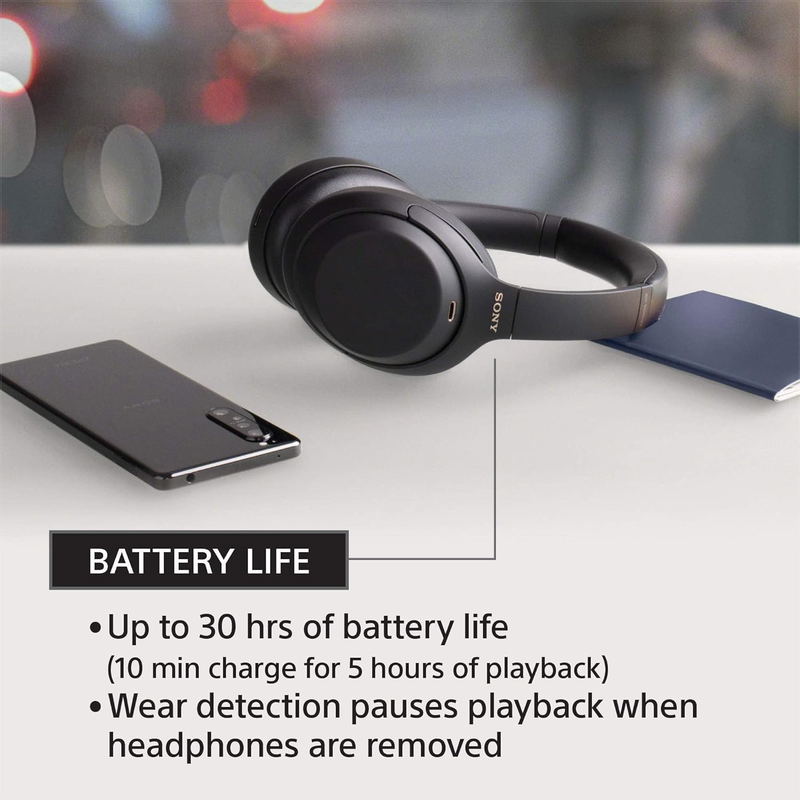 Sony WH-1000XM4 Wireless Noise-Canceling Headphones (Black) image 6
