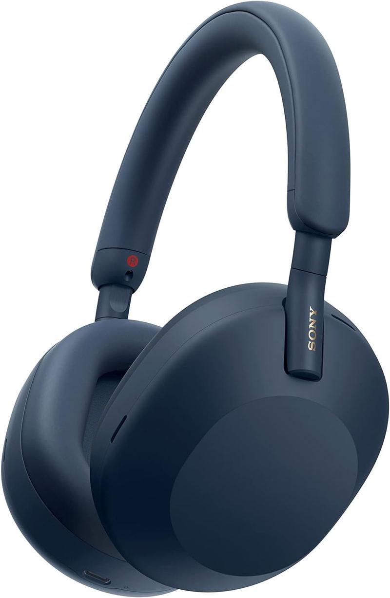 Sony WH-1000XM5 Wireless Noise-Canceling Headphones (Midnight Blue) image 1