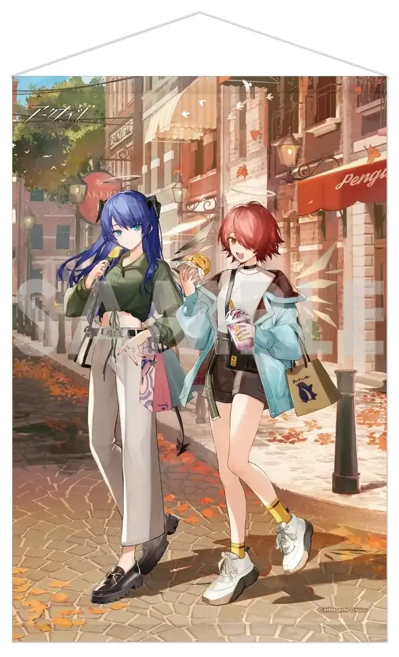 Arknights Tapestry Operators Holiday A Exusiai & Mostima image 1