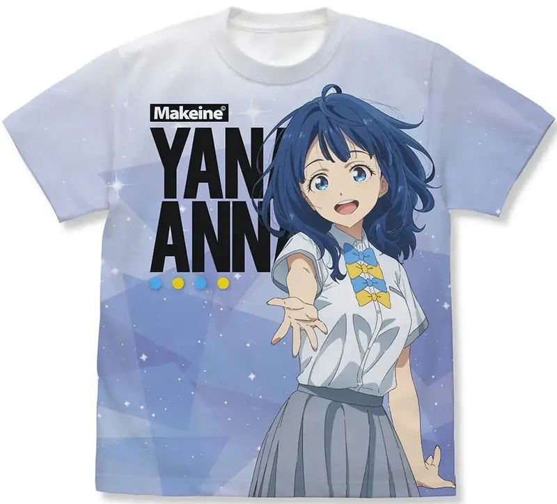 Makeine: Too Many Losing Heroines! - Anna Yanami Full Graphic T-shirt (White | Size XL) image 1