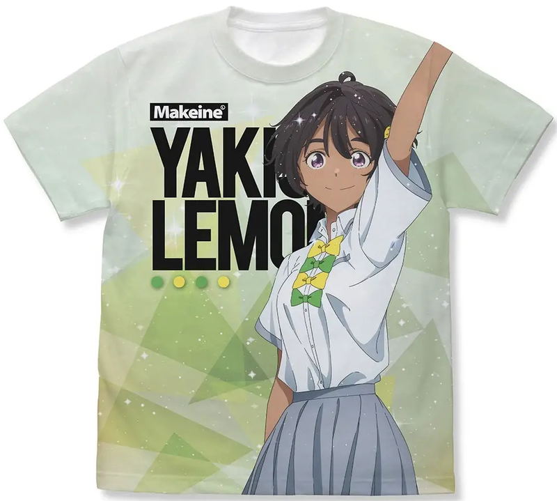 Makeine: Too Many Losing Heroines! - Yakishio Lemon Full Graphic T-shirt (White | Size L) image 1