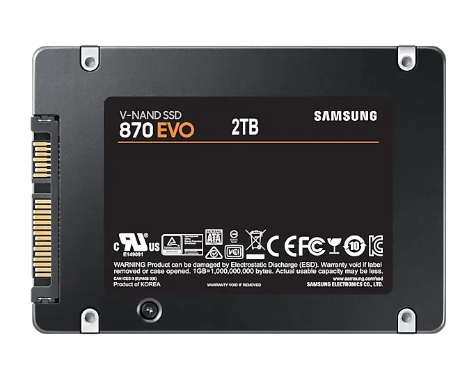 Samsung 870 EVO SATA 2.5" SSD (2TB) image 1
