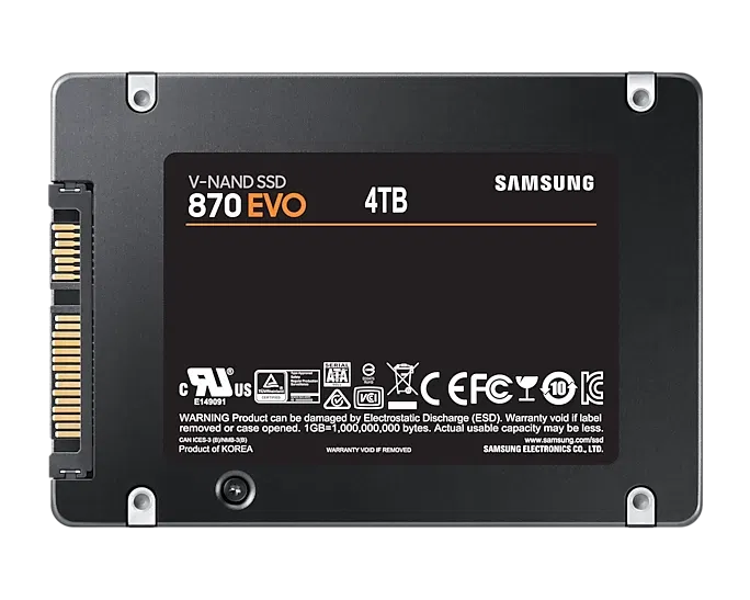 Samsung 870 EVO SATA 2.5" SSD (4TB) image 1