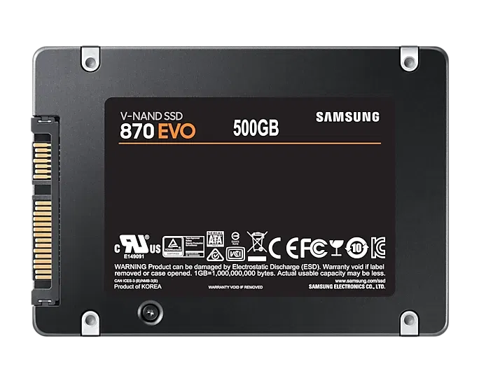 Samsung 870 EVO SATA 2.5" SSD (500GB) image 1