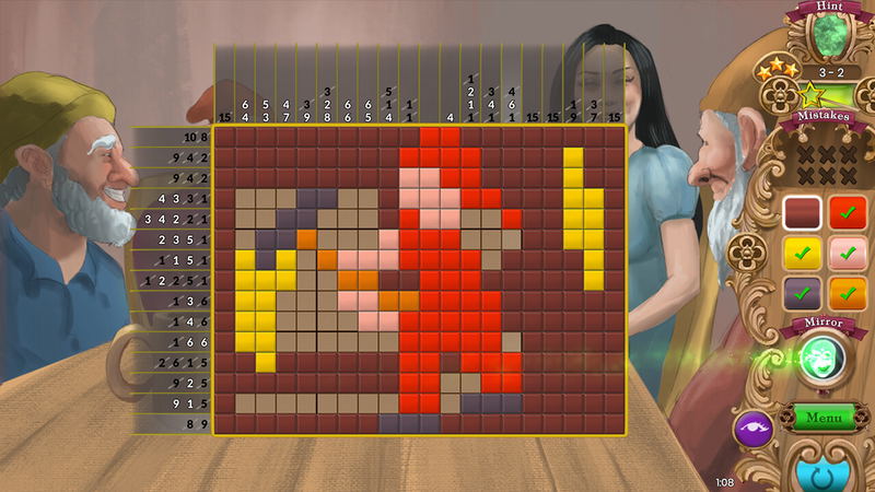 Fables Mosaic: Snow White and the Seven Dwarfs <span class="ext" style="background-color: #2a475e; color: #FFFFFF;">STEAM</span> <span class="ext ext_digital">digital</span> image 8
