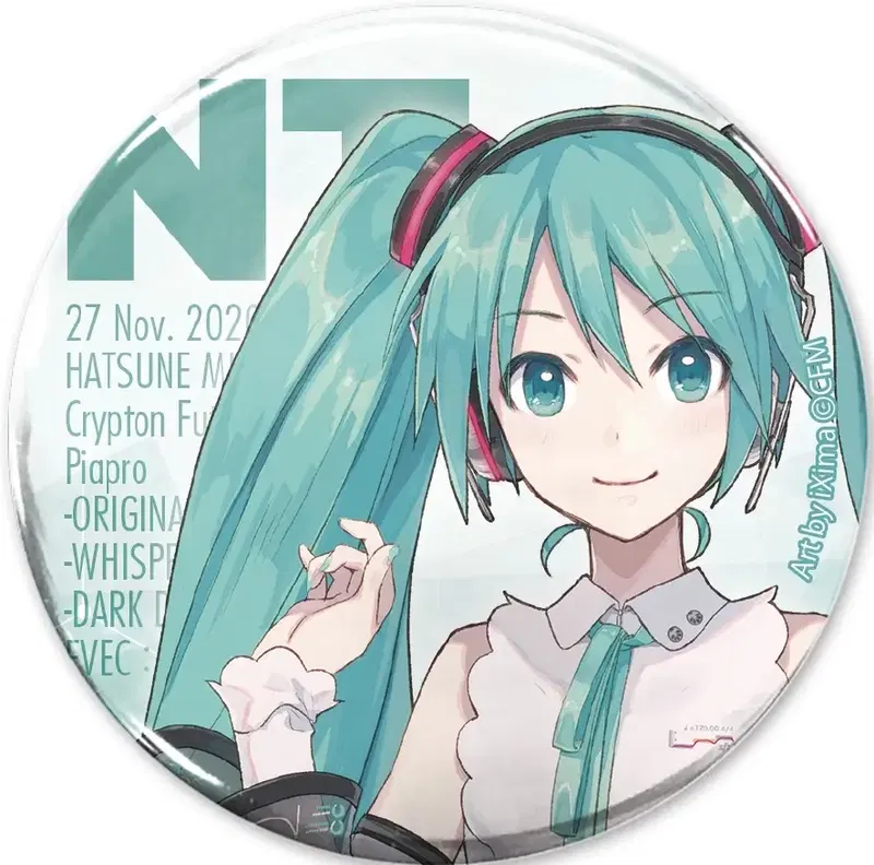 Hatsune Miku NT - Hatsune Miku NT 65mm Can Badge image 1
