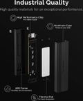 Sabrent USB 3.2 Type-C Tool-Free Enclosure for M.2 PCIe NVMe and SATA SSDs thumbnail 6