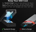Sabrent USB 3.2 Type-C Tool-Free Enclosure for M.2 PCIe NVMe and SATA SSDs thumbnail 7