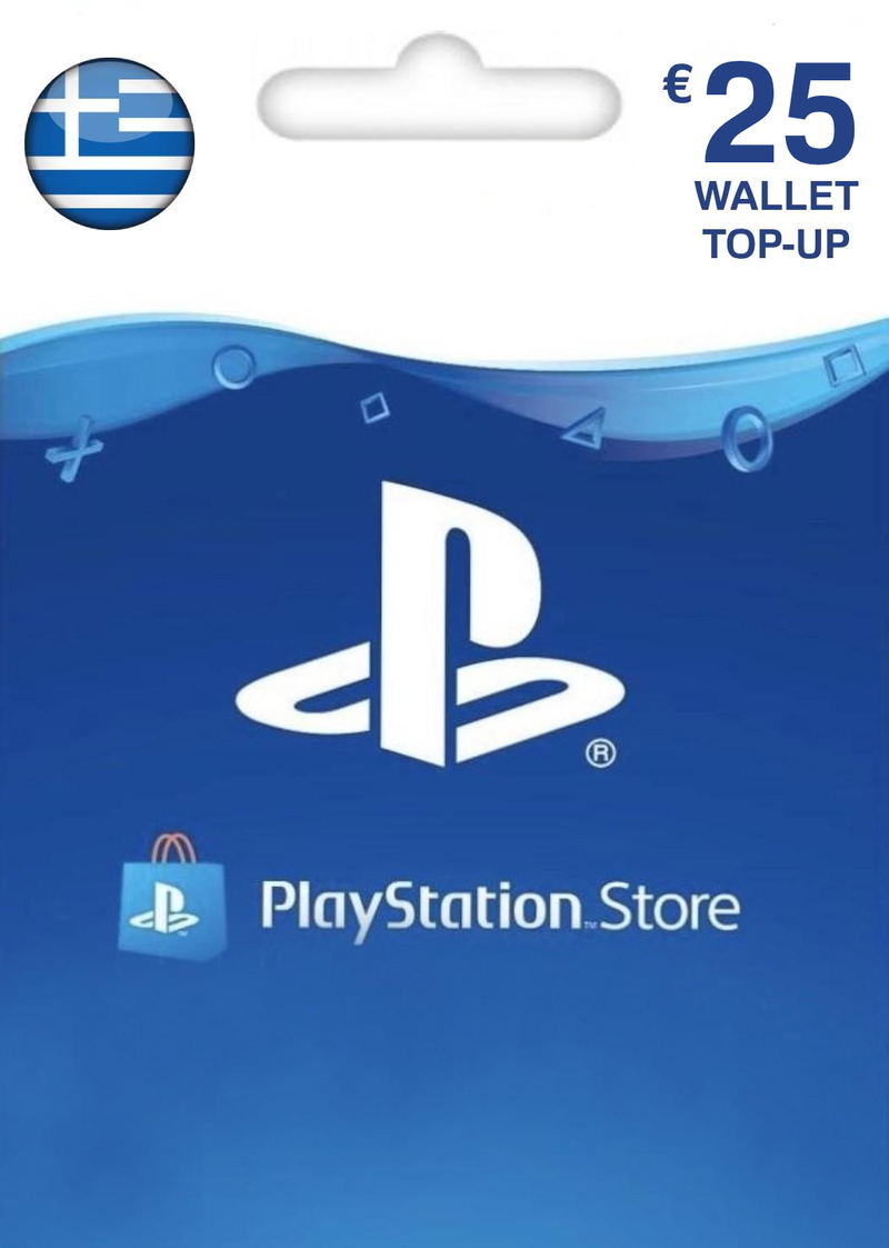 PSN Card 25 EUR | Playstation Network Greece digital for PS4, PSVR, PS4  Pro, PS5, PS5 Pro, PS5
