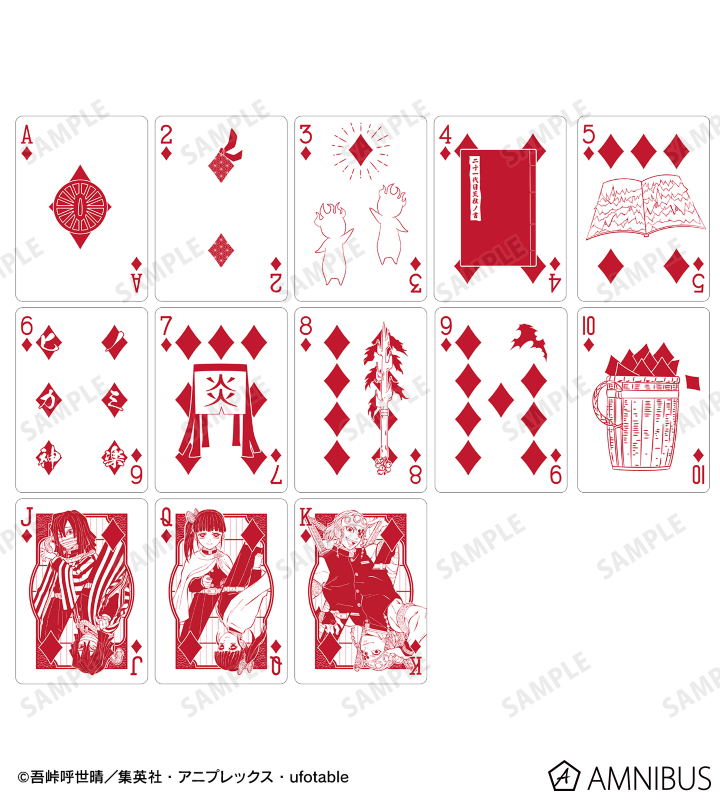 Anime Demon Slayer: Kimetsu no Yaiba Bicycle Playing Cards