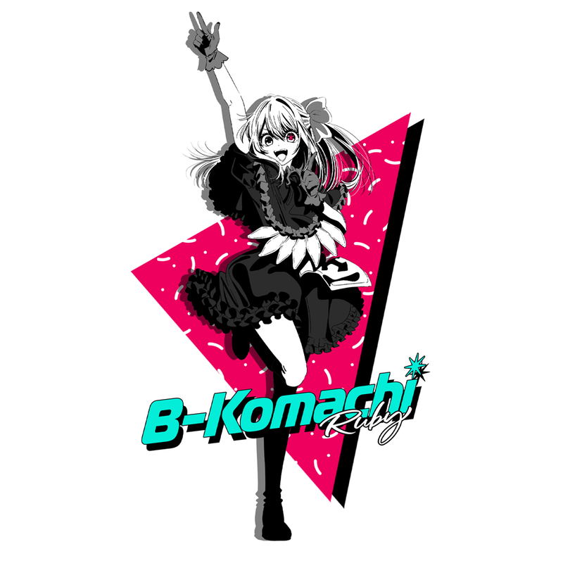 Oshi No Ko - Oshi No Ko B Komachi Ruby T-shirt (White | Size L) image 2