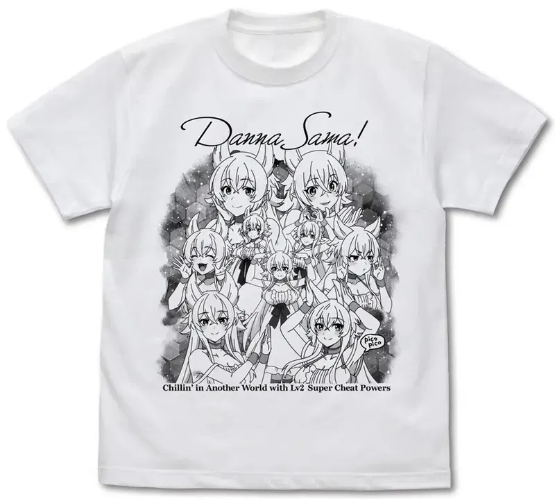Chillin' In Another World With Level 2 Super Cheat Powers - Fenrys Master! T-shirt (White | Size S) image 1