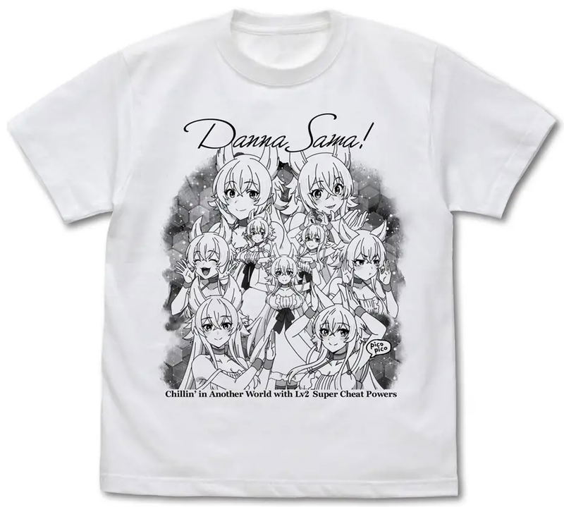 Chillin' In Another World With Level 2 Super Cheat Powers - Fenrys Master! T-shirt (White | Size XL) image 1