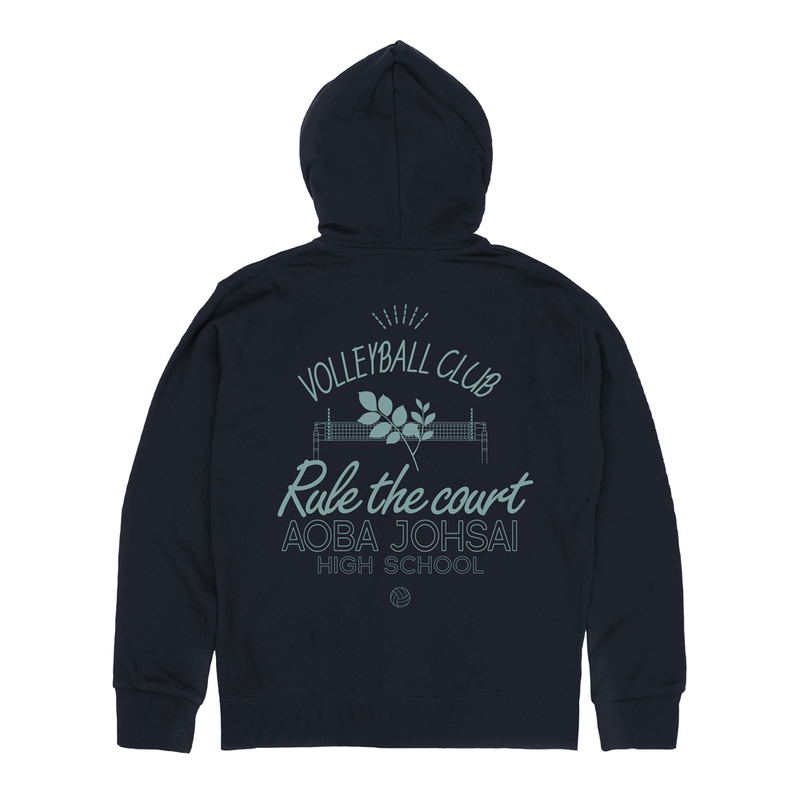Haikyu!! - Aoba Johsai High School Volleyball Club Zip Hoodie (Navy | Size L) image 2