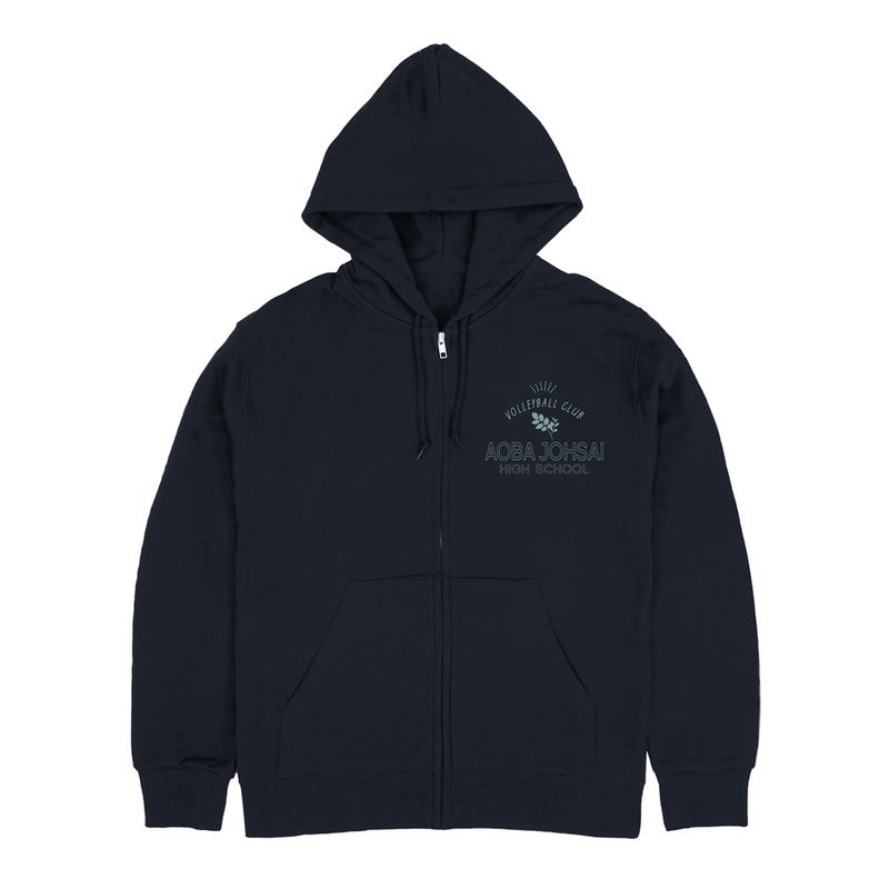 Haikyu!! - Aoba Johsai High School Volleyball Club Zip Hoodie (Navy | Size L) image 3