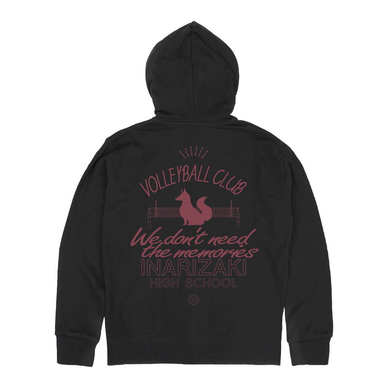 Haikyu!! - Inarizaki High School Volleyball Club Zip Hoodie (Black | Size L) image 2