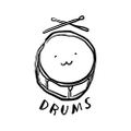 Girls Band Cry - Subaru Awa Drums T-shirt (White | Size M) thumbnail 2