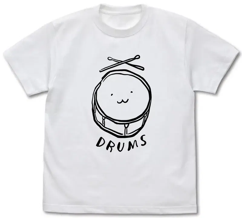 Girls Band Cry - Subaru Awa Drums T-shirt (White | Size S) image 1