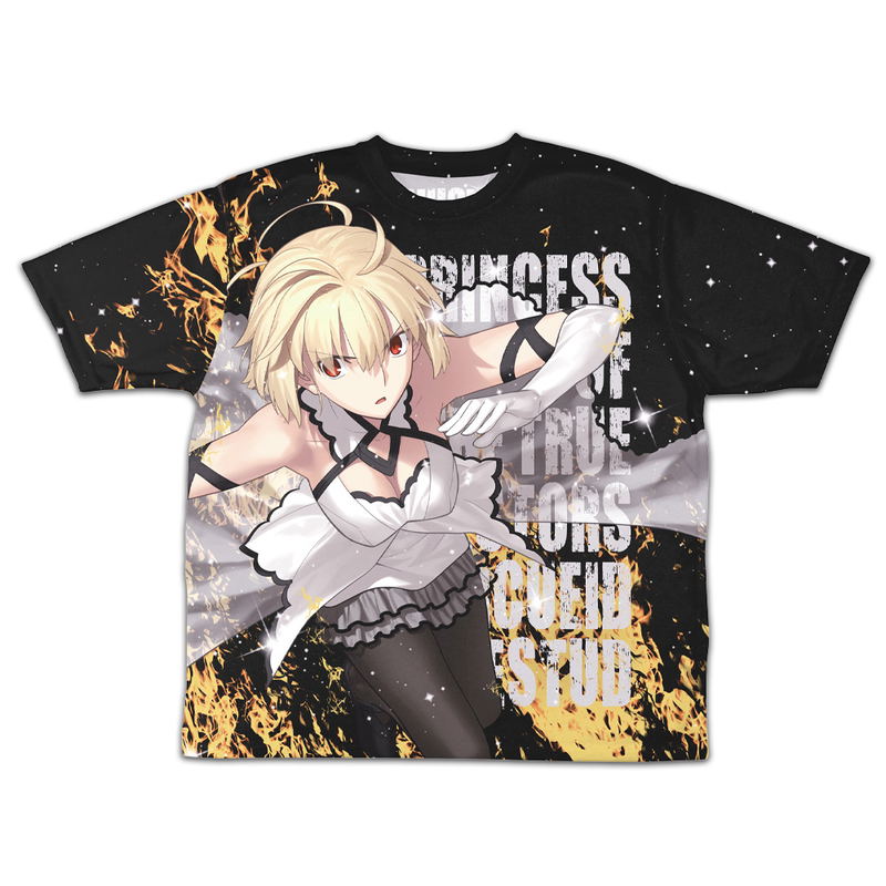 Tsukihime -A Piece Of Blue Glass Moon- Arcueid Brunestud Double-sided Full Graphic T-shirt Flame Blood River Ver. (Size M) image 2